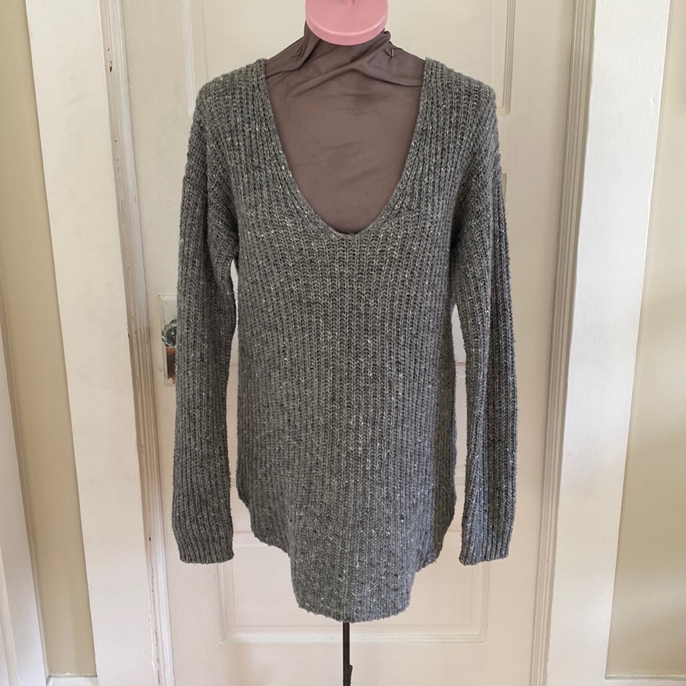 Abound Grey Rib Knit Sweater‎ Small